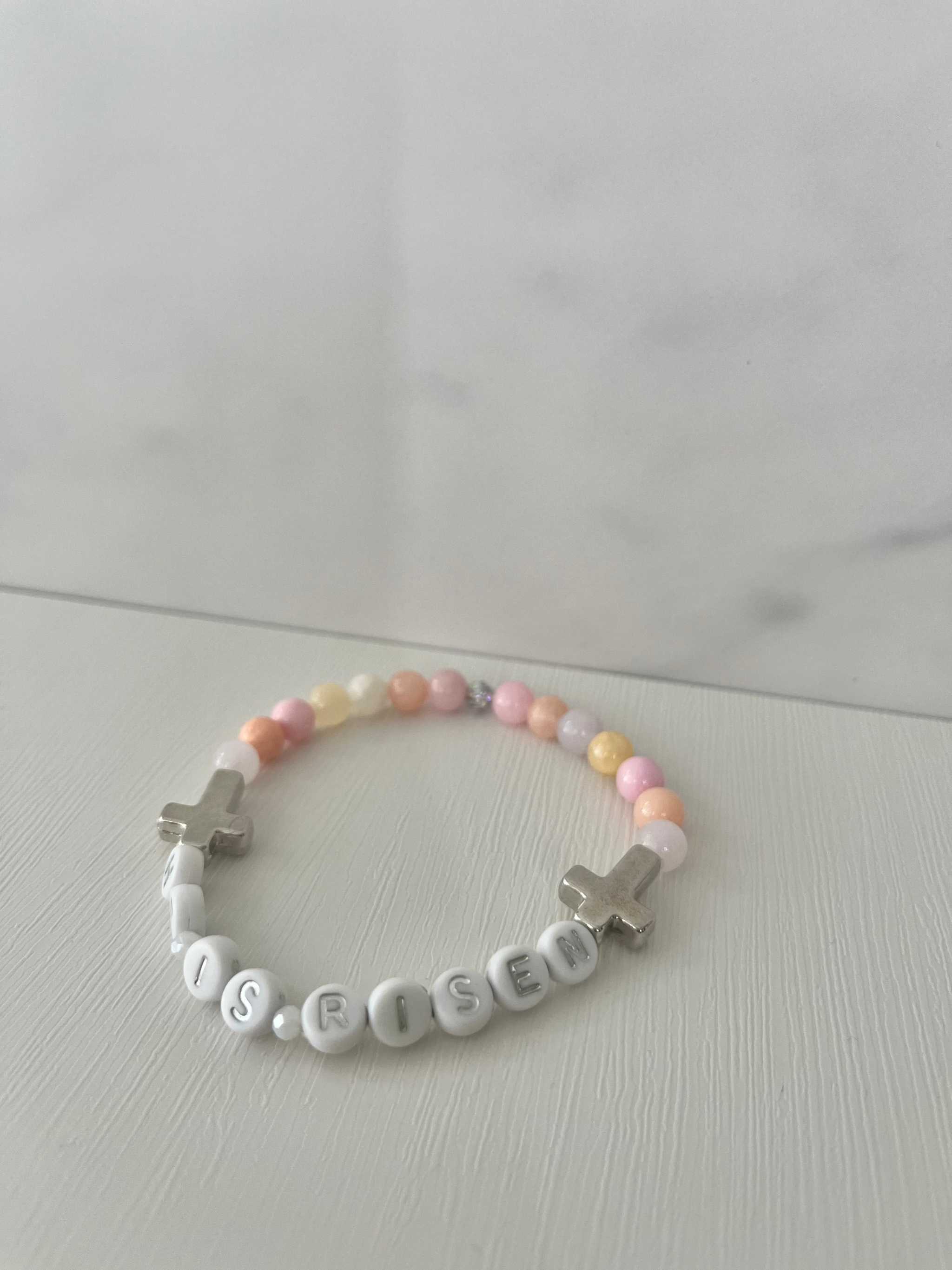 He Is Risen Bead Bracelet – Handmade Christian Jewelry