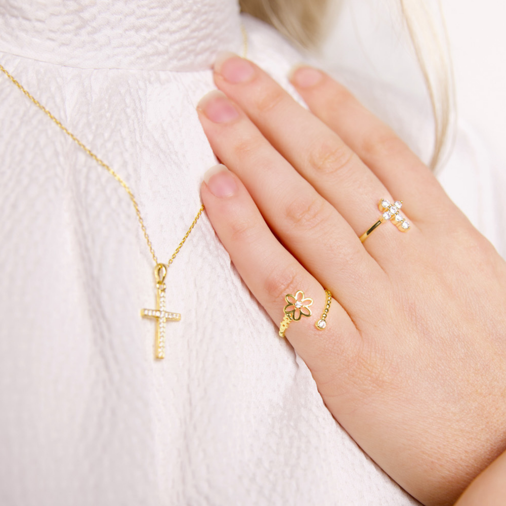 Spring in Eden Ring- Gold Vermeil, Sterling Silver & Rose Gold/ Made to Order (14 Days)