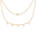 LOVED Necklace in Gold-Filled and Sterling Silver