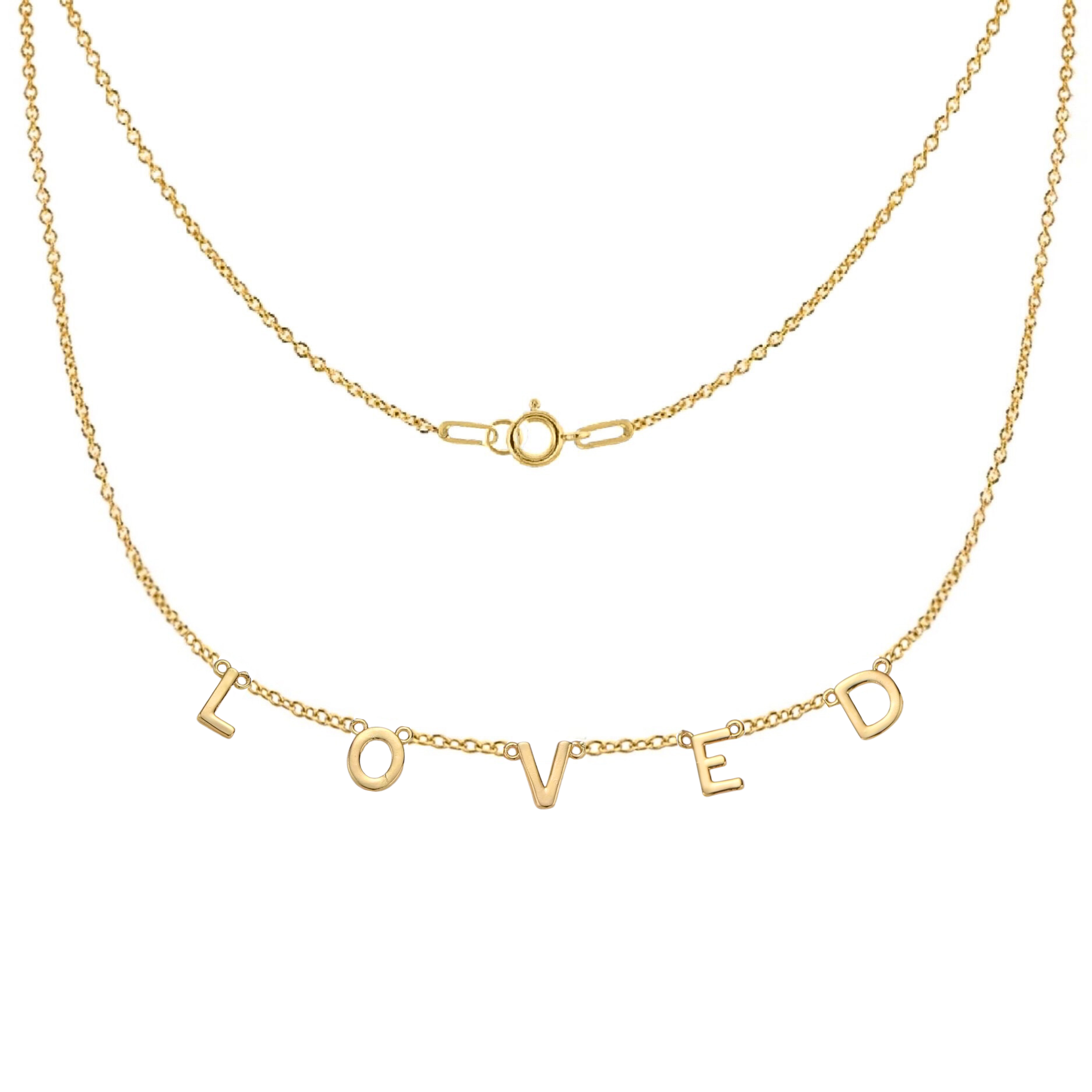 LOVED Necklace in Gold-Filled and Sterling Silver