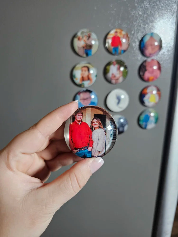 Photo Glass Magnets (Set of 5)