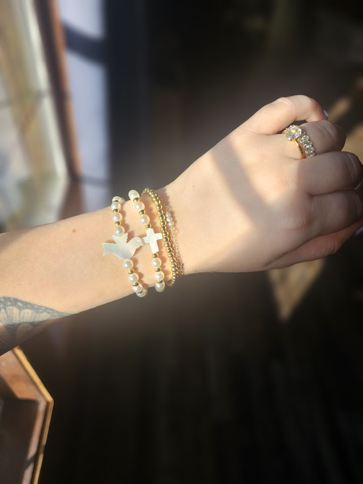 The Lord Is With Me Bracelet (Dove)