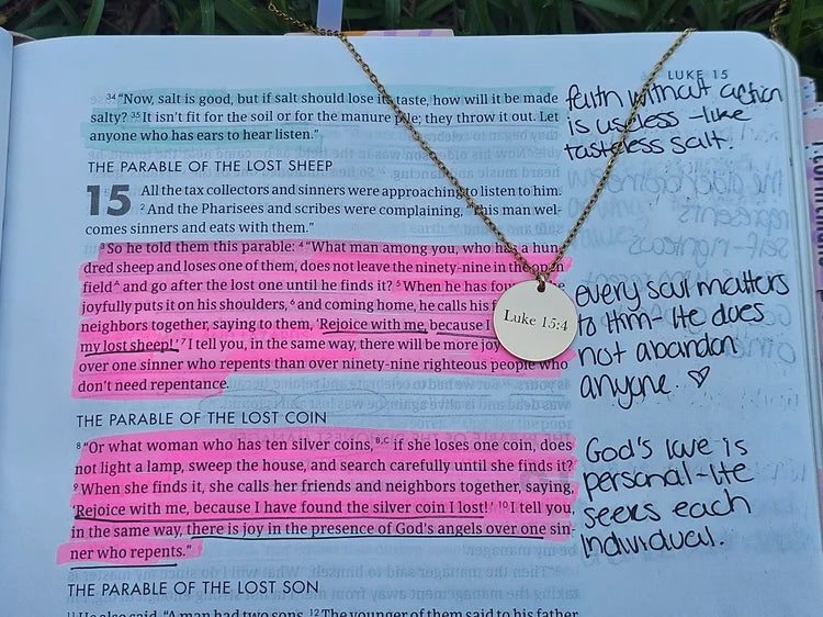 He Left the 99 Necklace
