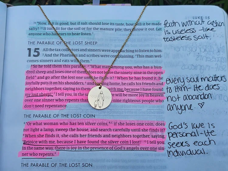 He Left the 99 Necklace