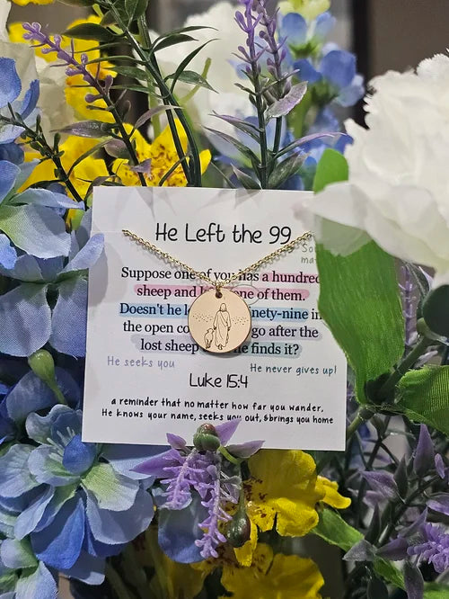 He Left the 99 Necklace