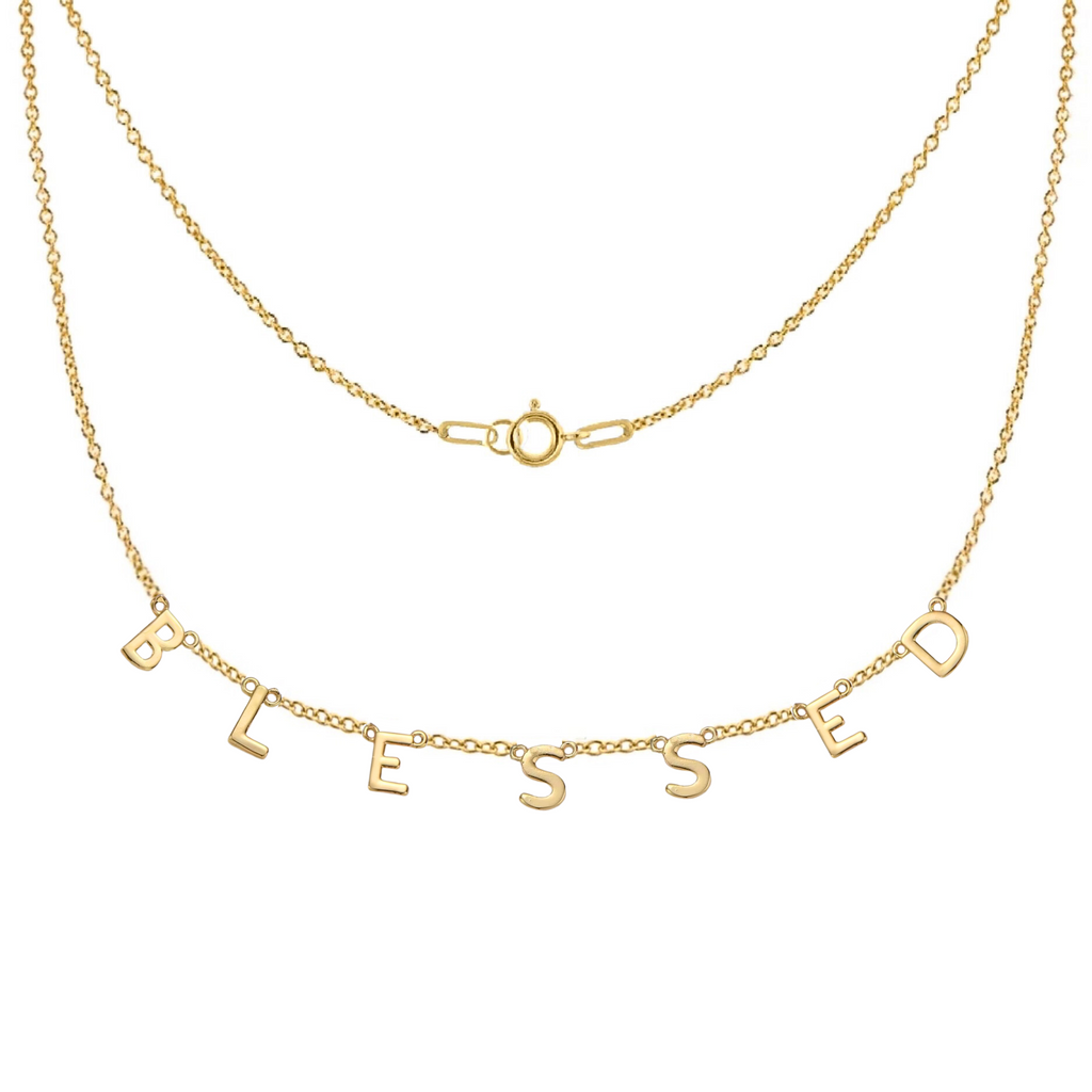 BLESSED Necklace in Gold-Filled and Sterling Silver