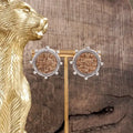 Bearing His Image Chunky Coin Stud Earrings