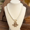 Honeyed Chunky Pearl Necklace