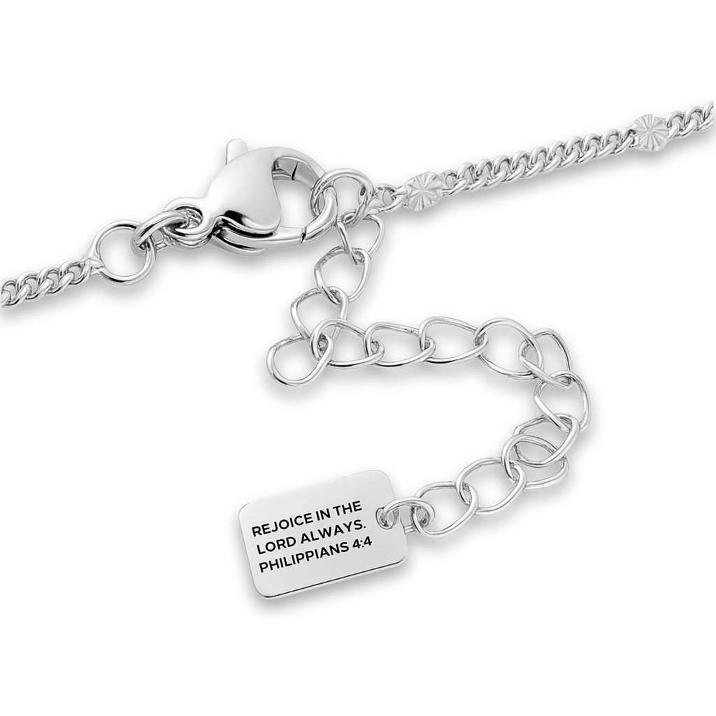 Agape Cross Necklace in Gold and Silver