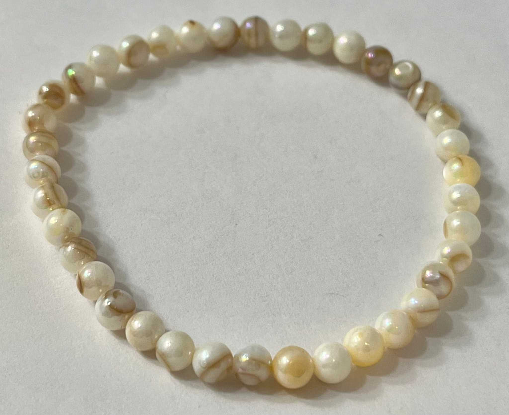 Bead Bracelet with Freshwater Shell & Pearl Beads