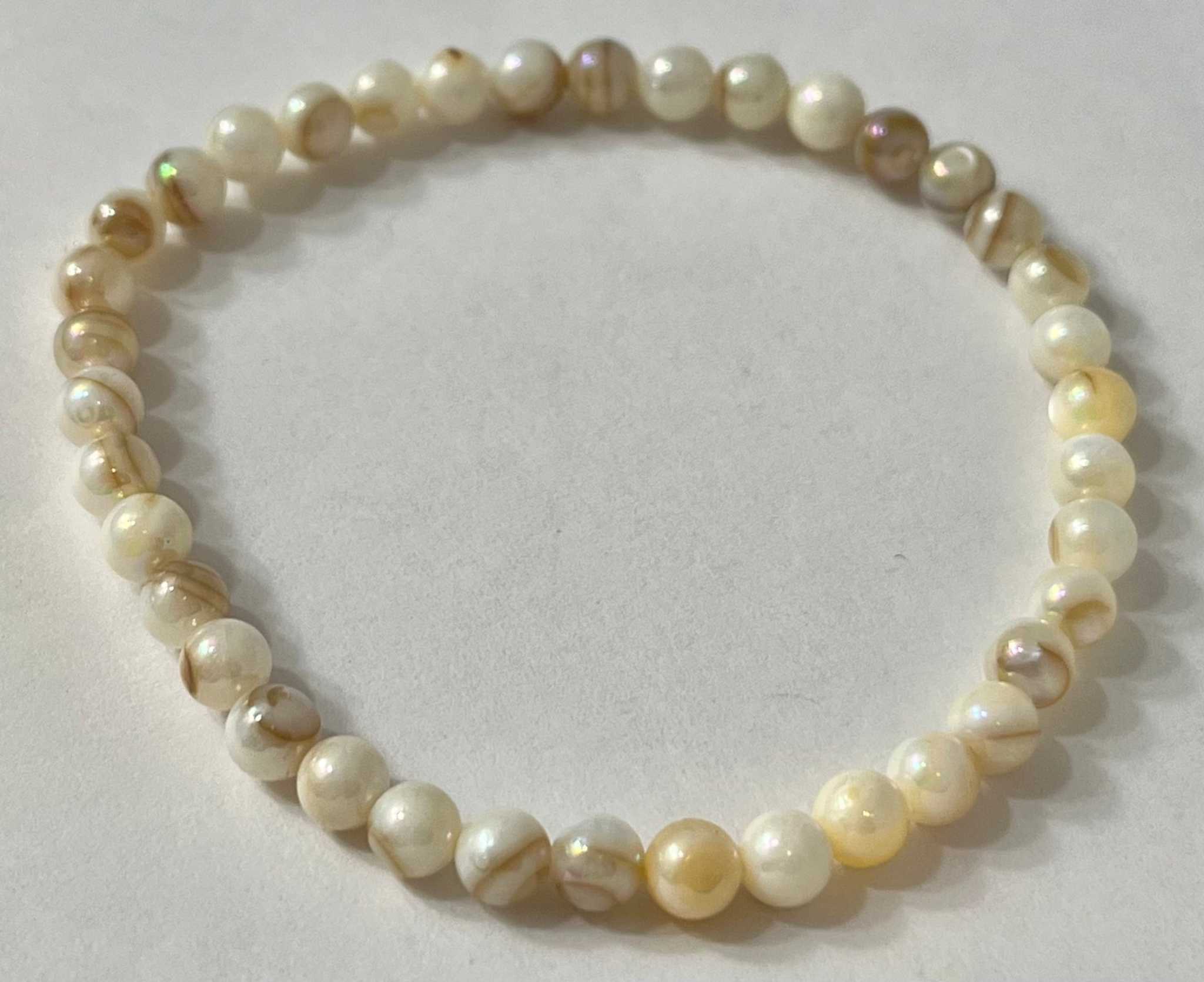 Bead Bracelet with Freshwater Shell & Pearl Beads