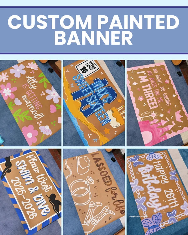 * Custom Handpainted Banner *
