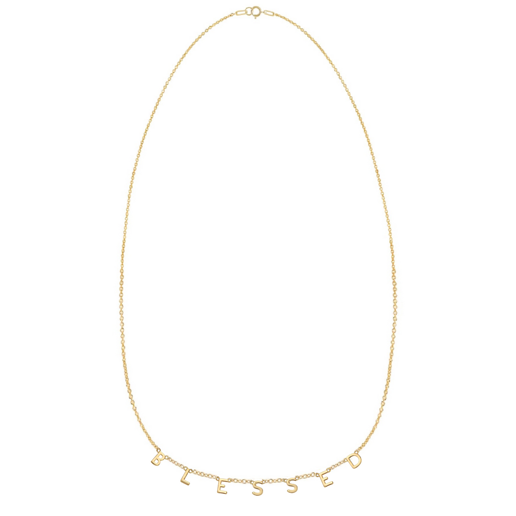 BLESSED Necklace in Gold-Filled and Sterling Silver