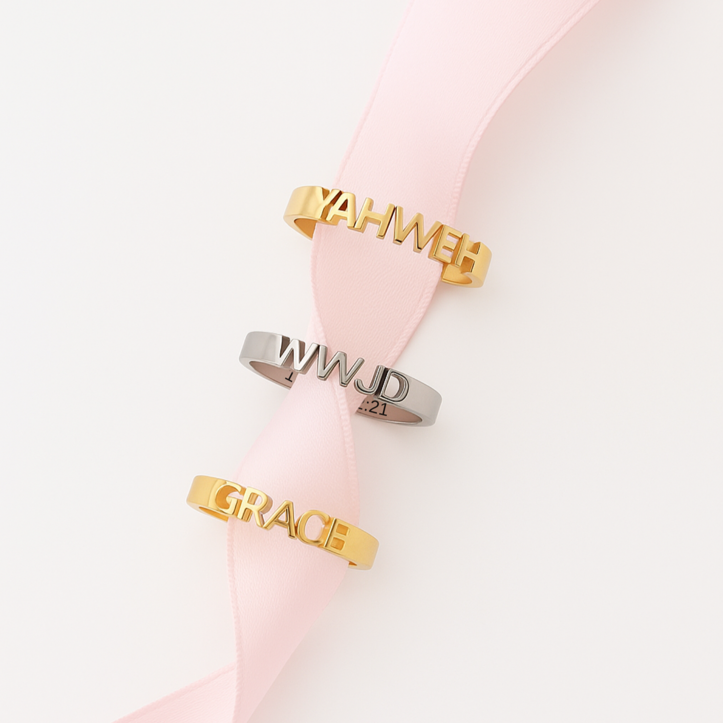 GRACE Ring in Gold, Silver & Rose Gold