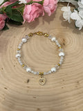 Mustard Seed Freshwater Pearl Bead Bracelet Christian Jewelry
