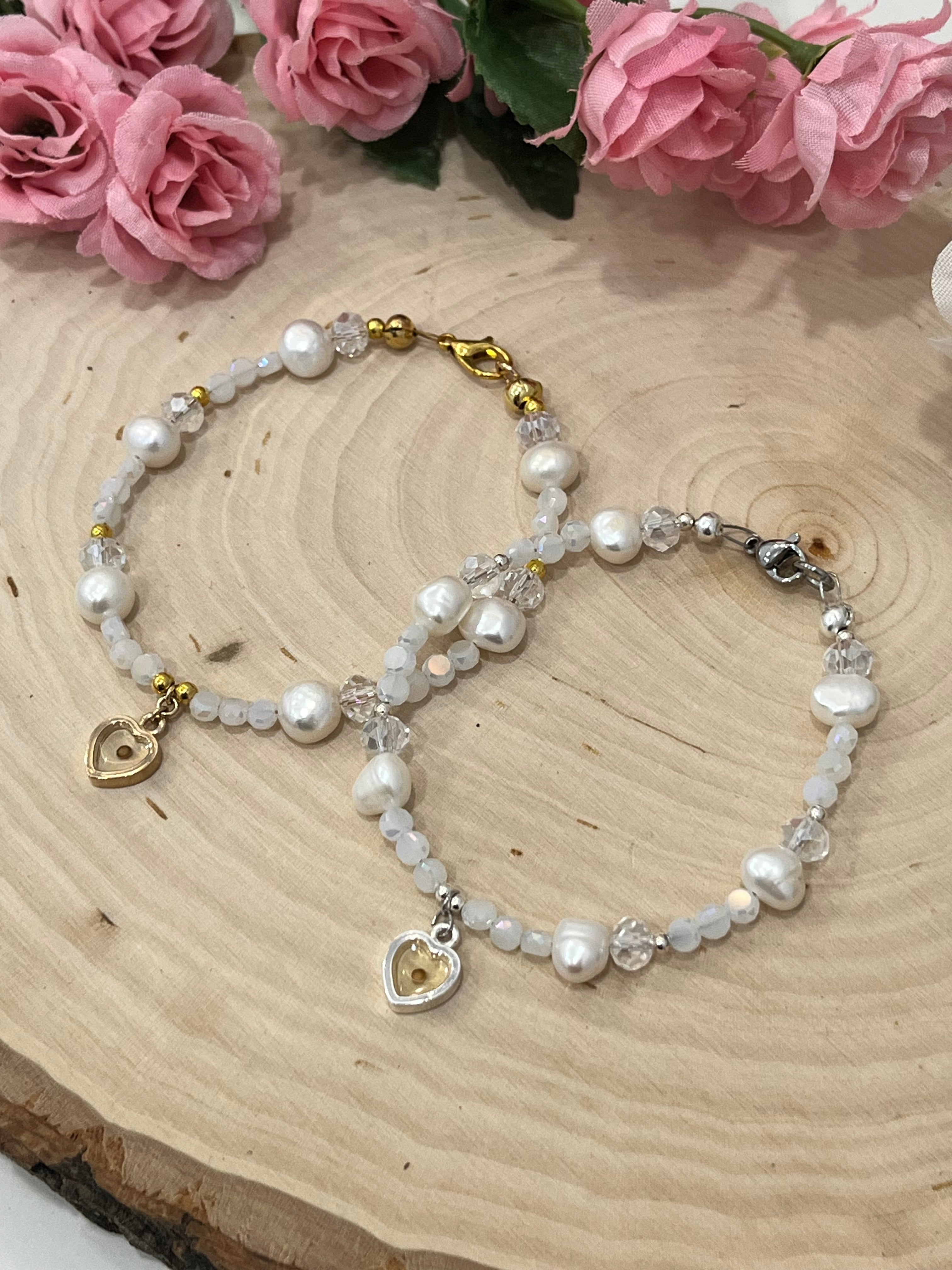 Mustard Seed Freshwater Pearl Bead Bracelet Christian Jewelry