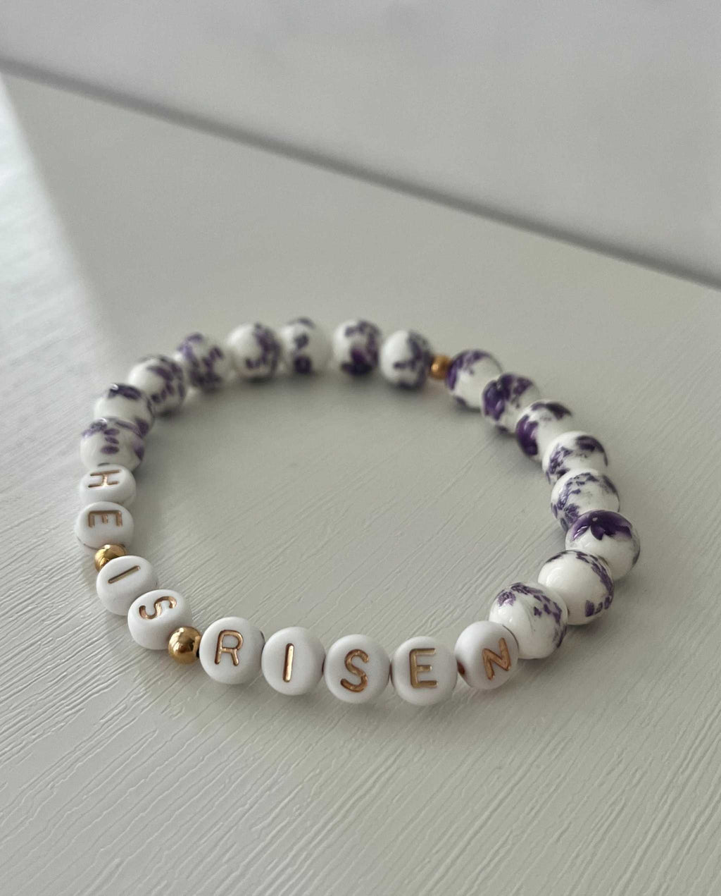 He Is Risen Bead Bracelet – Handmade Christian Jewelry