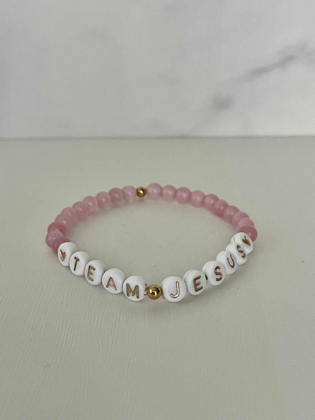 Opal Iridescent Bead Bracelet – Team Jesus Multicolor Faith Jewelry