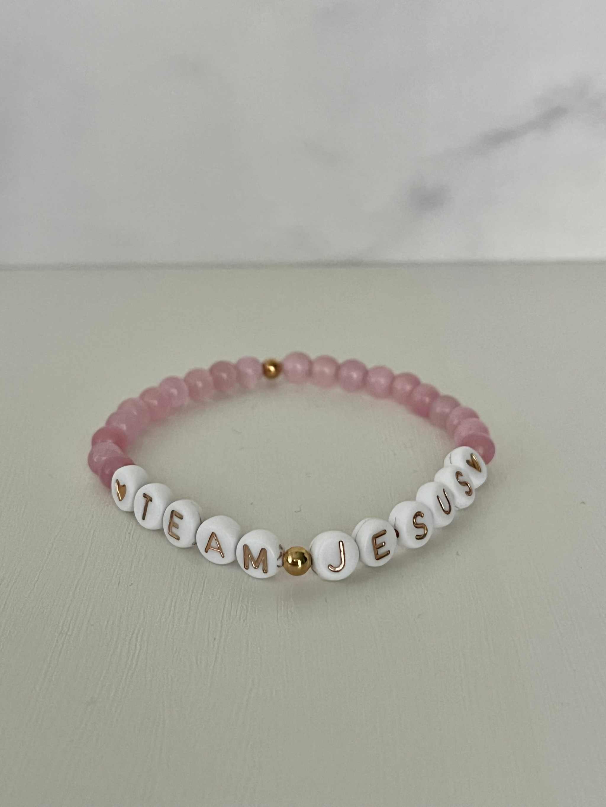 Opal Iridescent Bead Bracelet – Team Jesus Multicolor Faith Jewelry