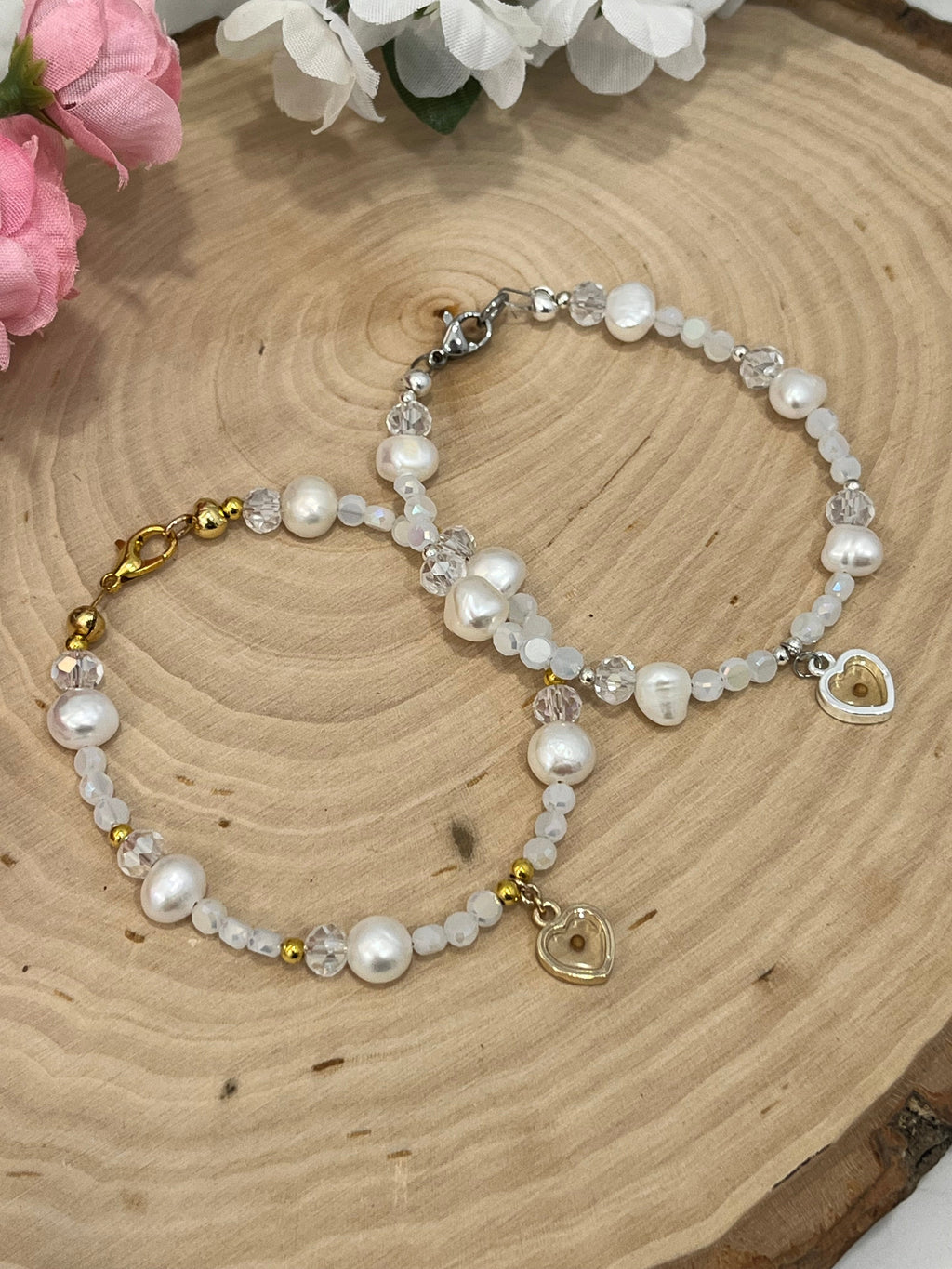 Mustard Seed Freshwater Pearl Bead Bracelet Christian Jewelry