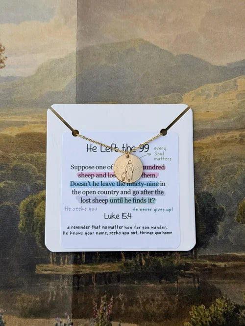 He Left the 99 Necklace