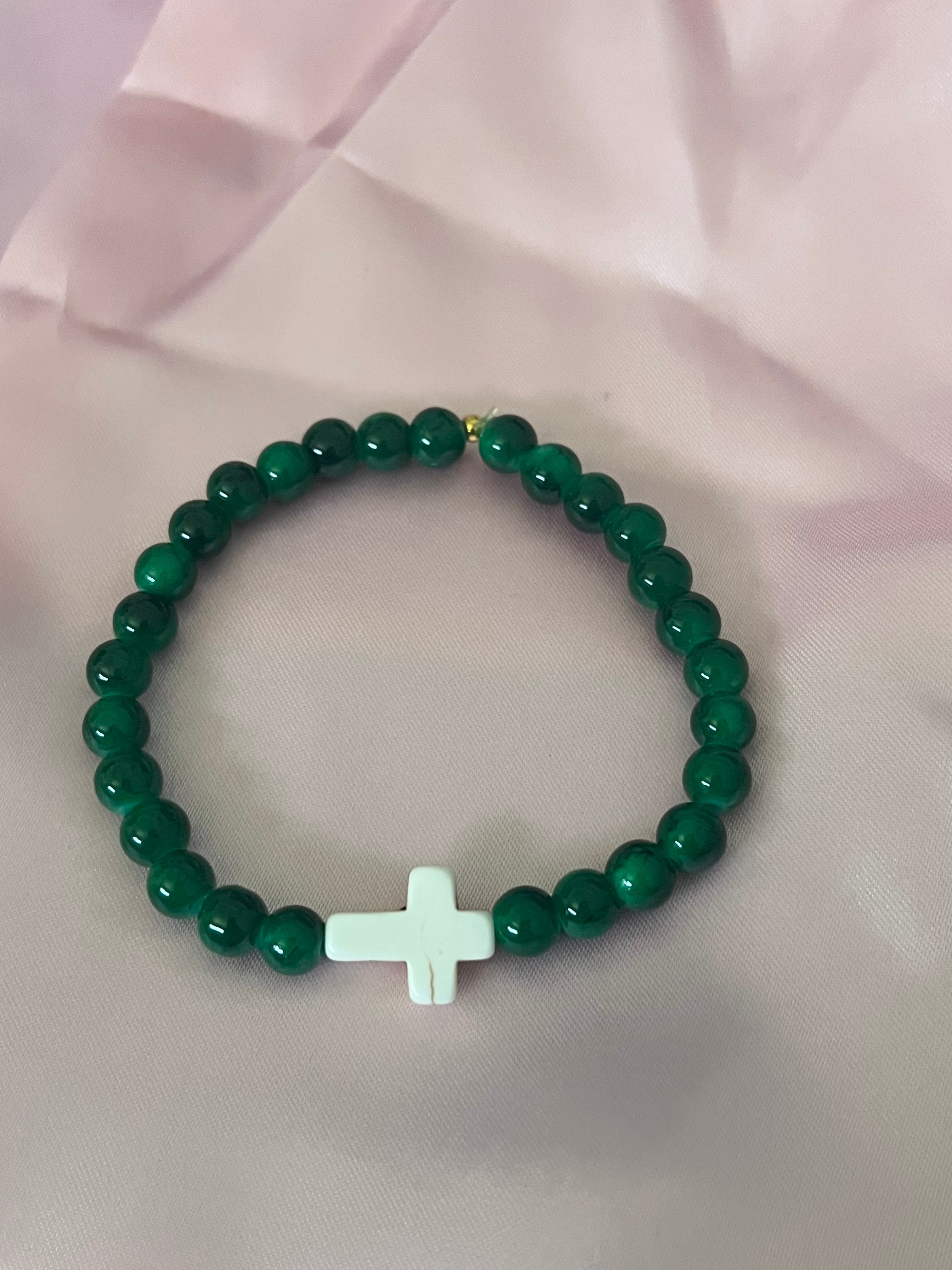 Cross Bead Bracelet Collection - Faith-Inspired Jewelry