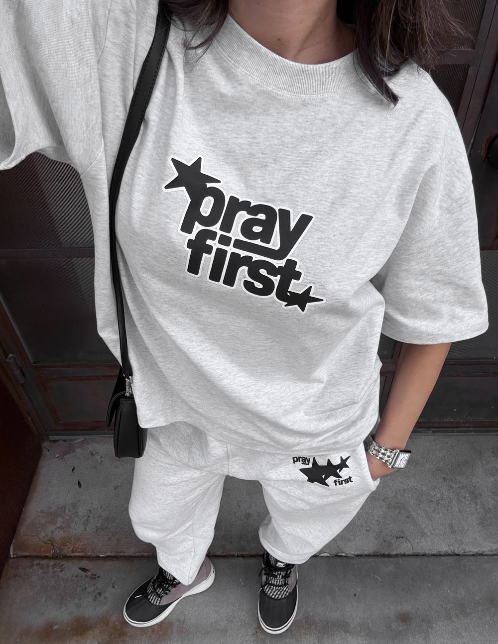 Pray First Heavyweight Tee