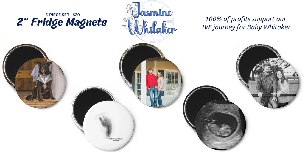 Photo Glass Magnets (Set of 5)