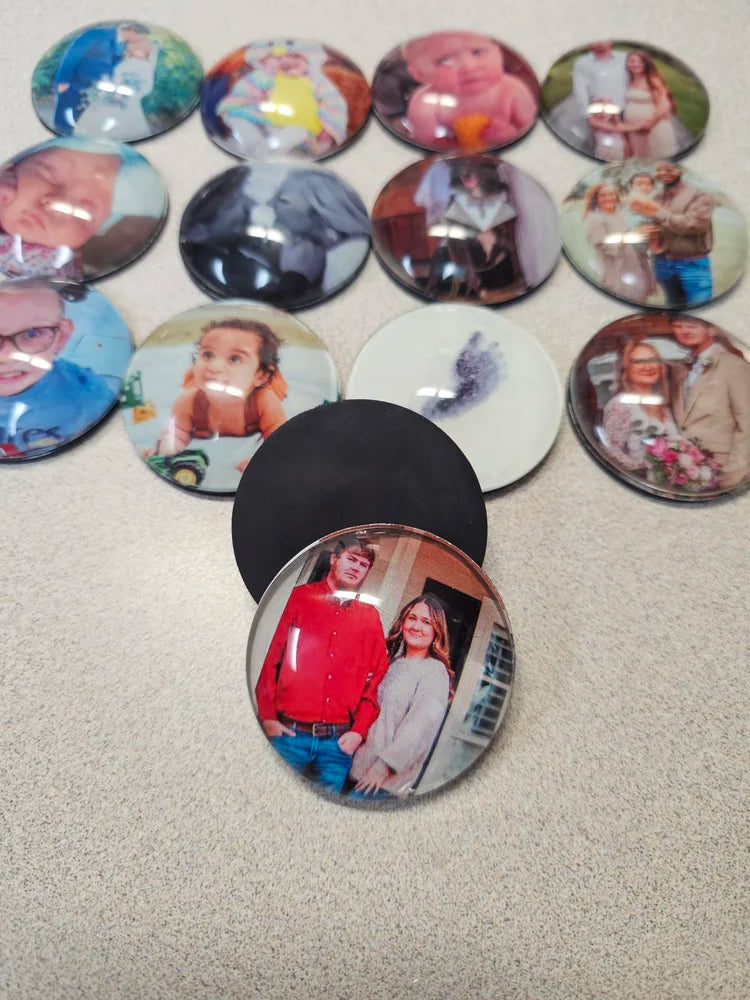 Photo Glass Magnets (Set of 5)